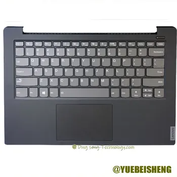 YUEBEISHENG Noi/Org Pentru Lenovo 2019 14IML IdeaPad S340-14 zona de Sprijin pentru mâini Tastatură SUA capacul superior Touchpad Backligt,Negru, albastru