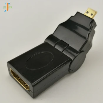 300pcs/lot compatibil HDMI de sex Masculin La HDMI de sex Feminin 90 180 de Grade Pot Fi Ajustate Rotative Adaptor Pivotant pentru TV, Cinema en-Gros
