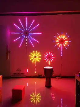 DIY focuri de Artificii Ambient de Vis benzi cu LED-uri,USB Iluminare Adresabile 5V WS2812B control muzică kit complet,Nunta de Crăciun,Produs Nou