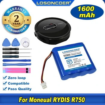 100% Original LOSONCOER 10J001026 Pentru Moneual RYDIS R750 Baterie Pentru Rydis Cleanbot R750 RYDIS R750 Aspirator Robot Baterie
