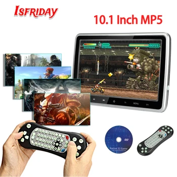 10.1 Inch DVD Auto Tetiera Monitor Video Player HD 1024x600 Ecran Digital Touch Joc Buton de Control de la Distanță Masina Tetiera Player