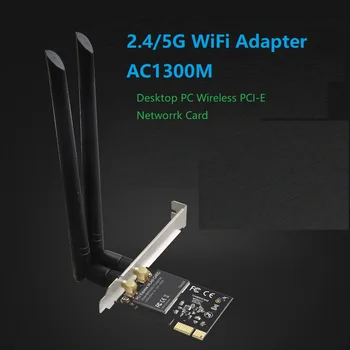 2.4 G/5.0 GHz Dual Band 1300M WiFi Adaptor de Rețea fără Fir Receptor AP placa de Retea Gigabit pentru PC