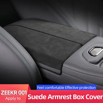 Alcantara Cotiera Cutie cu Capac Pentru ZEEKR 001 Abtasion Și Zero-rezistent Piele Auto Interior Accesorii