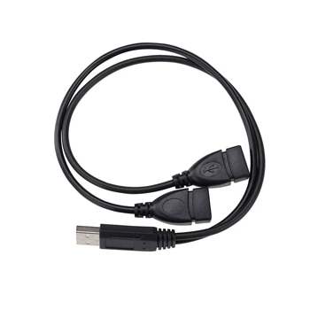 1000pcs USB 2.0 1 Plug de sex Masculin 2 Feminin Mufa USB2.0 Linie De Extensie Y Cablu De Date Adaptor Convertor Splitter Cablu Cabluri