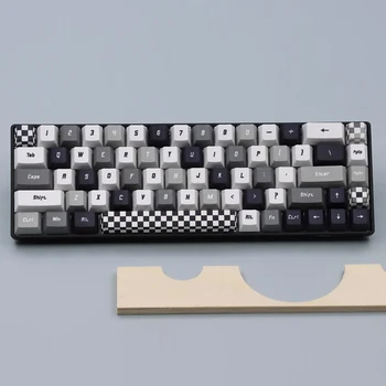 Alb și negru grilaj set de taste Cherry Profil PBT pentru redragon k617 cherry mx tastatură mecanică 60/65percent