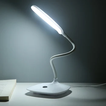Pliabil Atinge Masă Lampă de Birou LED-uri Lampă de Lectură USB Alimentat Tabelul de Protecție a Ochilor Lumină Drăguț Carte de Lectură Lumină Studiu Lampă de Noapte