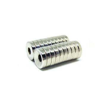 8*8-4mm N35 Permanenți Puternici magneți din Neodim Magnet Rotund Cu Găuri Inel de pământuri Rare Magnet Cu Surub