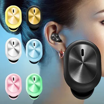 Bluetooth 5.0 Mini-Căști Fără Fir Macaron Culoare În Ureche Singură Ureche Căști Compatibile Bluetooth Setul Cu Cască Stereo Dropshiping