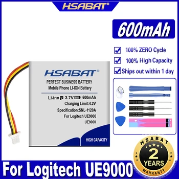 HSABAT 75.211561 600mAh Baterie pentru Logitech UE9000 Reîncărcabilă cu Cască fără Fir, Baterii
