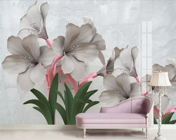 beibehang Personalizate 3D tapet mural romantic de moda noua floare 3d relief flori living, dormitor, TV peretele din fundal