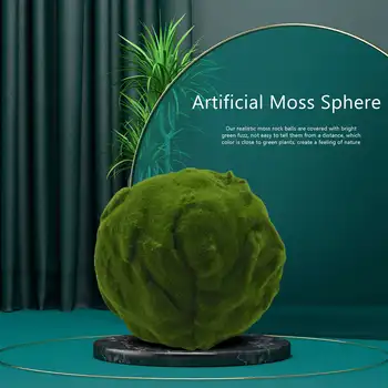 Verde Mușchi Artificial Bile Decorative Moss Pietre, Verdeață, Plante Mingea Decor pentru Petrecerea de Nunta de Decorare 20CM