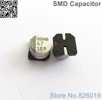 30pcs 16V 47uf SMD Aluminiu Condensatori Electrolitici 6.3*5.4 mm