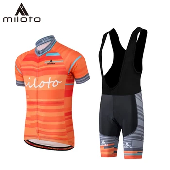 MILOTO Ciclism Îmbrăcăminte de Vara cu Maneci Scurte Bărbați Respirabil Bicicleta Tricouri Set de Munte Biciclete Port Maillot Ropa Ciclismo