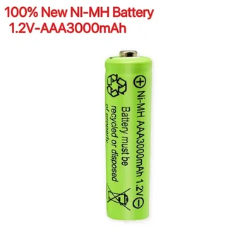 100%Noua AAA 1.2 V 3000mAh 3A NI-MH baterie reîncărcabilă Potrivit pentru control de la distanță mouse-ul periuta de dinti electrica de ras jucărie baterie