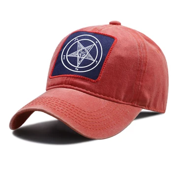 Tipărite Pentagrama Oculte Satana Imprimare Golf Caps În Aer Liber Unisex Snapback Hat Reglabil Casual De Echitatie Pălării De Bumbac Șapcă De Baseball