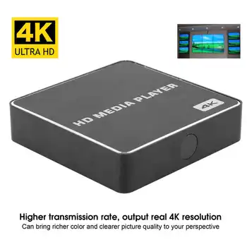 Mini Full High Definition 1080P, USB Media Box 4K Player 100-240V Sprijină pe orizontală pe verticală și inversată ecran moduri de ieșire