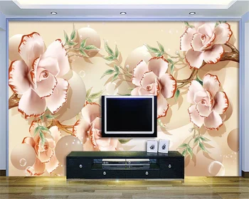 beibehang Personalizate wallpaper 3D foto picturi murale cerc de flori canapea fundal de perete camera de zi dormitor stereo pictura 3d tapet