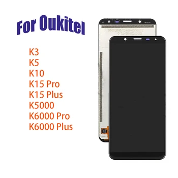 100% Tratată Display LCD Pentru Oukitel K3 K5 K10 K5000 K15 K6000 Plus Pro Display LCD Touch Screen Digitizer Înlocuirea Ansamblului