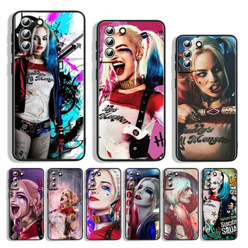 DC Harley Quinn Caz de Telefon Pentru Samsung Galaxy S23 S22 S21 S20 FE Ultra S10e S10 S9 S8 Plus Lite Capac Negru