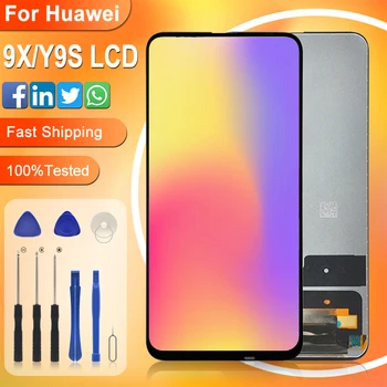 Catteny 6.59 Inch Pentru Huawei Honor 9x LCD Touch Panel Screen Digitizer Asamblare Pentru Huawei Y9S Display Transport Gratuit Cu Cadru