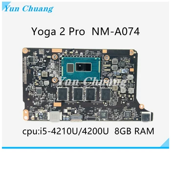 VIUU3 NM-A074 Placa de baza Pentru Lenovo Yoga 2 Pro Laptop Placa de baza Cu CPU i5-4200U/4210U 8GB RAM 100% Testat pe Deplin