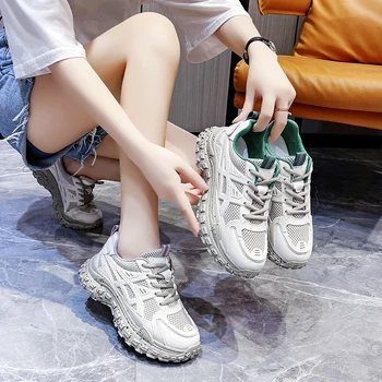 Mai Nou Designer De Adidasi Femei Running Pantofi Casual Femei Tati Formatori Indesata Plasă De Încălțăminte Mărimea 35-40