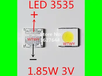 50PCS WOOREE LED Backlight 1.85 W 3V 3535 Alb Rece LED LCD TV/Monitor de Fundal Aplicație