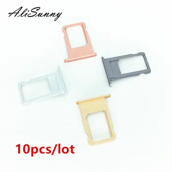AliSunny 10buc SIM Card Tray Holder pentru 6S iPhone 6 7 Plus 6SP 4.7