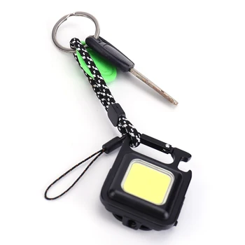 COB LED Mini Lanterna USB Reîncărcabilă Lumina Breloc Tirbușon Lumina de Lucru Magnetic, Buzunar Mic de Lumină în aer liber pentru Pescuit