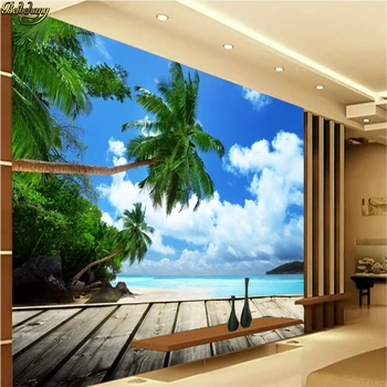 beibehang Personalizate 3D Foto Murală Tapet pentru perete, Cer Albastru, Soare Floarea-soarelui Floare de Câmp Camera de zi Dormitor Fundal TV