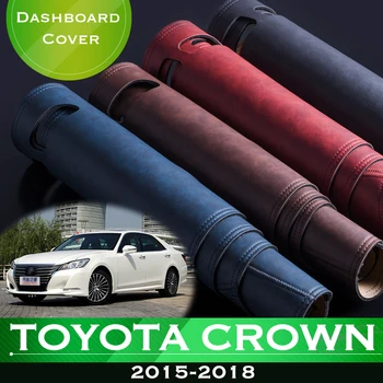 Pentru Toyota Crown Royal S210 2015 Și 2018 Anti-Alunecare Tabloul De Bord Masina A Evita Lumina Pad Instrument Platforma Birou Cover Din Piele Bord Mat