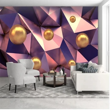 wellyu tapet Personalizat papel de parede de Aur de trei-dimensional ball 3d fundal de perete papier peint papel murală unul dintre un fel