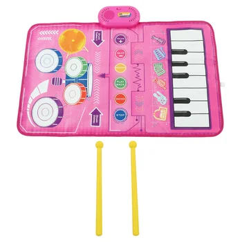 Pian Mat Culori Luminoase de Învățare Instrumente Muzicale Timpurii Educativ Interactiv de Muzică de Pian Mat pentru Acasă pentru Copii