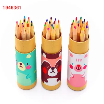 De înaltă calitate, 12buc/Set schiță Nici o vopsea de Lemn Pictura Creioane Colorate pentru copilul artist desen Non-toxice creioane