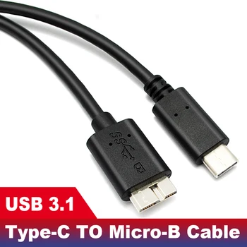 Super Viteza USB 3.1 Tip-C pentru Micro B 3.0 10Pin Cablu de Date Cablu Conector Adaptor Pentru Hard Extern HDD Smartphone MacBook PC