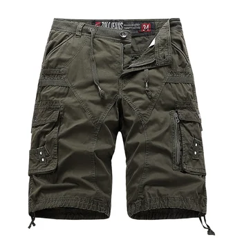 Cargo Shorts Mens De Vară În Aer Liber Militare Tactice De Moda De Buzunar Multi Scurtă Vrac Barbati Casual Din Bumbac Pantaloni Scurti Streetwear