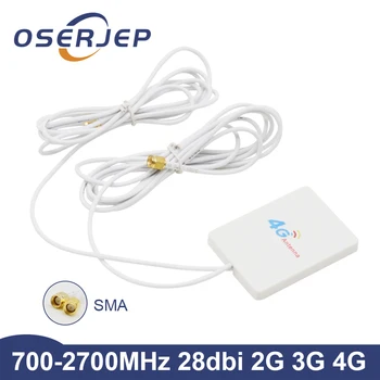 28dbi Antenă Externă LTE 4G Interior Panoul de Antenă 700-2700MHz SMA/TS9/CRC9 Connetcor Pentru 3G 4G LTE WIFi Router Modem de Cablu 2M3M