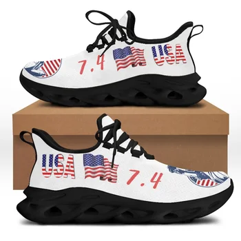 CYWGIFT Design de Brand Doamnelor Adidași ochiurilor de Plasă 7/4 Ziua Independenței Americane Steag Imprimat de sex Feminin Plasă de Leagăn Pantofi Zapatillas