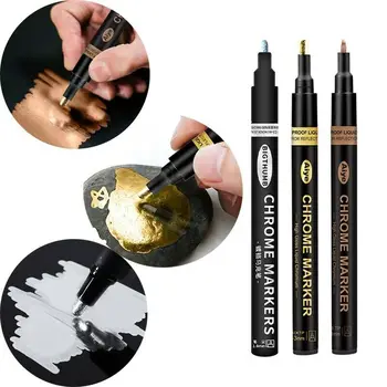 1 BUC Oglinda Marker Aur, Argint Marker Lichid Pen DIY Rasina Epoxidica Vopsea Oglindă Chrome Finisaj Metalic Meșteșuguri Accesorii Pen