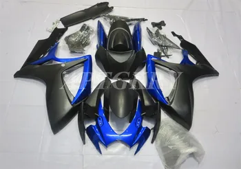 Noi ABS Plastic Coajă Motocicleta Carenaj kit Fit Pentru Suzuki GSXR600 GSXR750 K6 2006 2007 06 07 Caroserie Personalizate set Albastru Negru