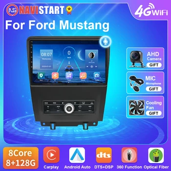 NAVISTART T5 Pentru Ford Mustang 2010-2014 Radio Auto 4G WIFI Carplay Auto DSP Navigare GPS WIFI 4G Android 10 Nr DVD Player 2 Din
