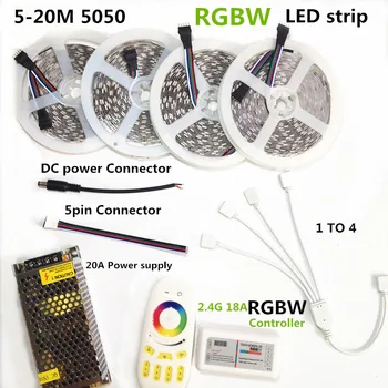LED benzi Flexibile lumina RGB/RGBCW/RGBWW adaugă Controller Amplificator de Putere DC12V SMD5050 mare LM Luminoase 5M/10M/15M/20M/25M/30M