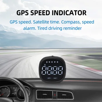 Universal GPS HUD Vitezometru Mașină Head Up Display Cu Busola Oboseala de Conducere Memento Peste-viteza de Alarmă Accesorii Auto