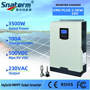 3500W 3.5 KW 24V DC MPPT 100A Solare de Înaltă Tensiune Invertor Off-Grid Invertor Hibrid Pure Sine Wave Inverter