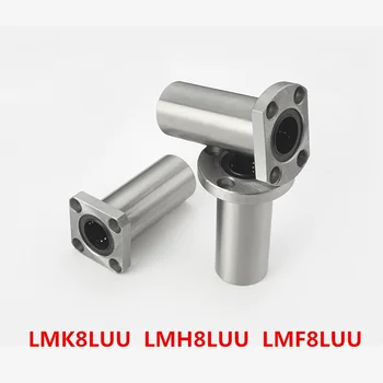 1buc LMF8LUU LMK8LUU LMH8LUU 8x15x45mm Lungă Serie de Tip Flanșă de Cuplare Liniară de Mișcare Minge de Rulment Pentru Tija ax 8mm