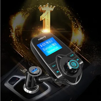 Wireless Bluetooth in Masina Transmițător FM Radio Adaptor Auto Kit W 1.44 Inch Suporta TF/SD Card si USB Masina Încărcător