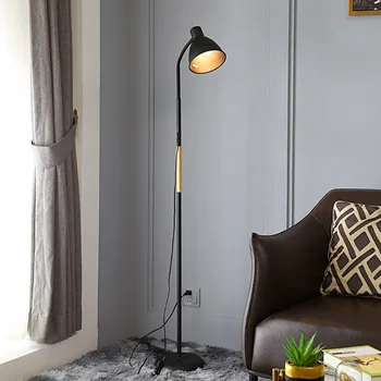 LED Lampa de Podea Pentru Lectură Negru Nordic Decor Acasă Retro Noptieră Lumina Camera de zi Dormitor Deco Iluminat Interior lampadare
