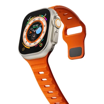 Calitate de Cauciuc Fluor Curea pentru Apple Watch Band Ultra 2 49mm 9 8 7 45mm 42mm 41mm 40mm 44mm pentru IWatch Serie SE 6 5 4 correa