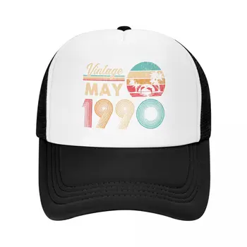 Moda Unisex Vintage Din Mai 1990 30 de ani Trucker Hat Adult de 30 de Ani Reglabile Șapcă de Baseball pentru Barbati Femei în aer liber