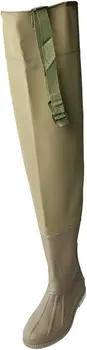 1 Pereche PVC cizme de Cleated Unic Cizme de Pescuit trecere prin vad Pantaloni de Vanatoare pasari de balta, Maro, 43